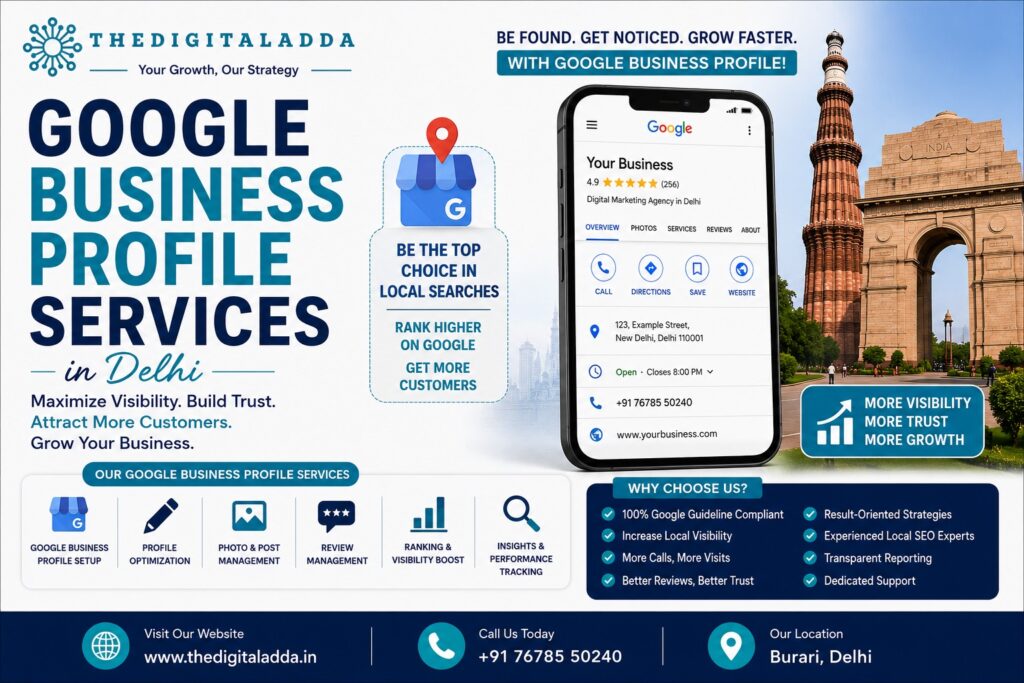 google business profile servicces in delhi
